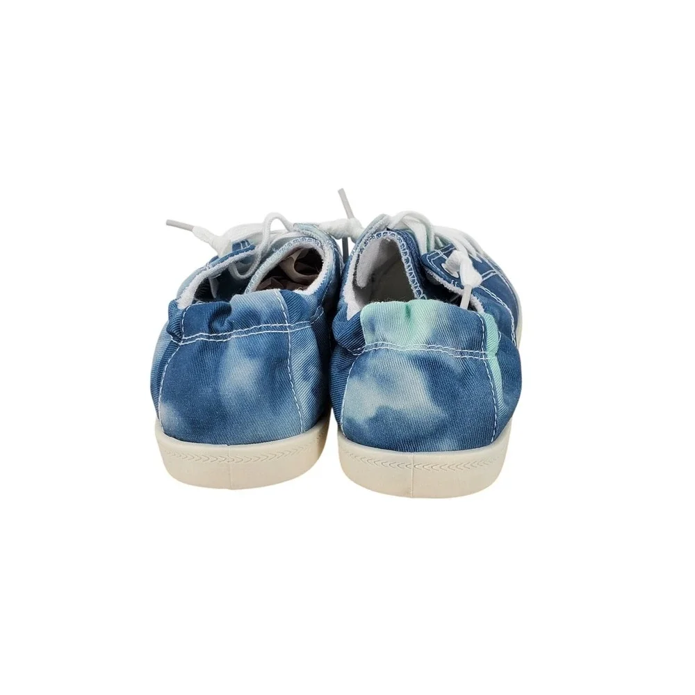 JENN ARDOR‎ Womens Size 8 Low Top Canvas Slip On Sneaker Blue Tie Die New in Box